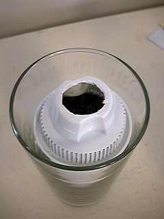 Filter with hole in top